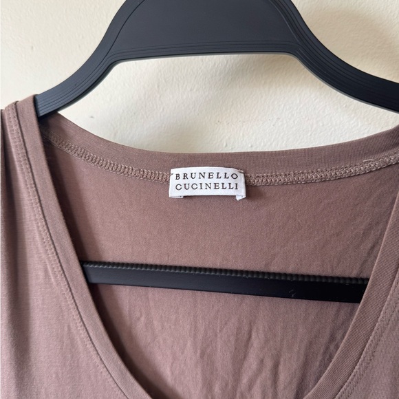 Brunello Cucinelli Silk & Cotton Sleeveless Top w/ Pockets Size Large - Picture 3 of 5